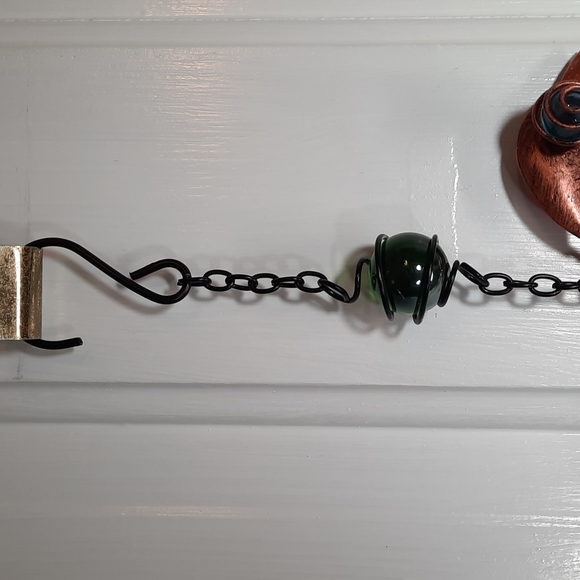 Bird Garden Bell Suncatcher Red Feather Outdoor Garden Yard Art Accent Gift NEW - Picture 6 of 8